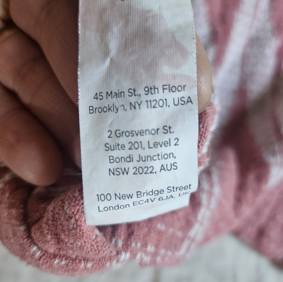 West Elm Pink and White Embroidered Geometric Pillow Cover - Picture 4 of 4